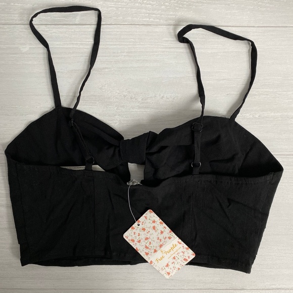 NWT FREE PEOPLE Black All Mine Brami Bralette #Q16 - Picture 4 of 7